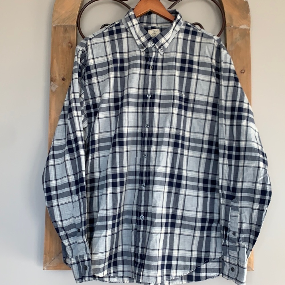 J Crew plaid button up